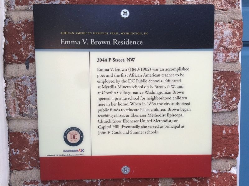 Emma V. Brown Residence Marker image. Click for full size.