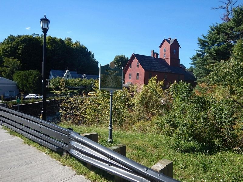 Wideview of Chittenden Mills Marker. Click for full size. Wideview of Chittenden Mills Marker image. Click for full size.