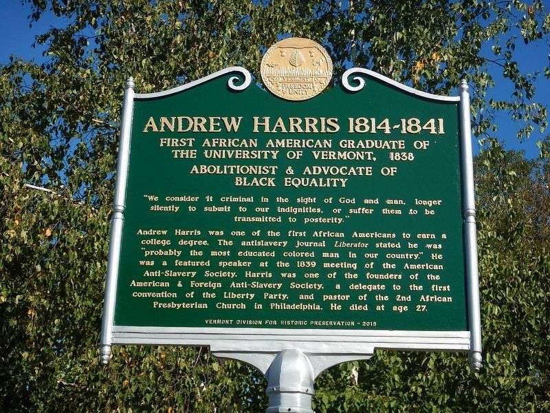 Andrew Harris Marker. Click for full size. Andrew Harris Marker image. Click for full size.