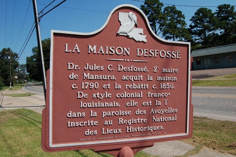 La Maison Desfossé Marker image. Click for full size.