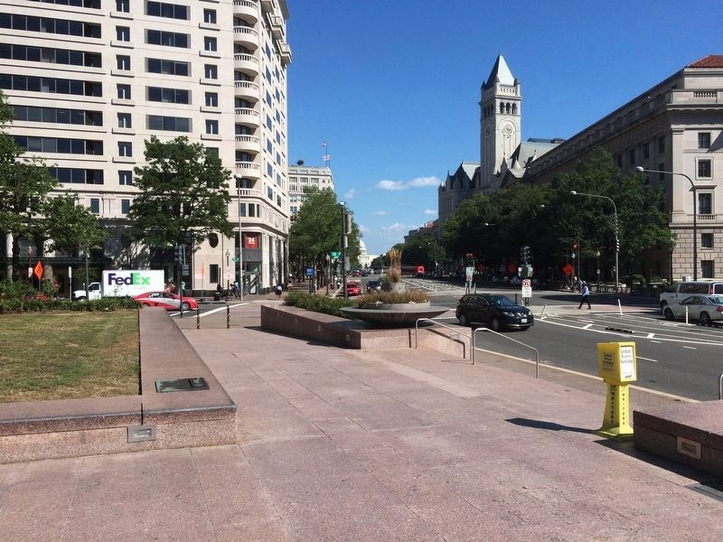 Western Plaza, Pennsylvania Avenue Marker. Click for full size. Western Plaza, Pennsylvania Avenue Marker image. Click for full size.