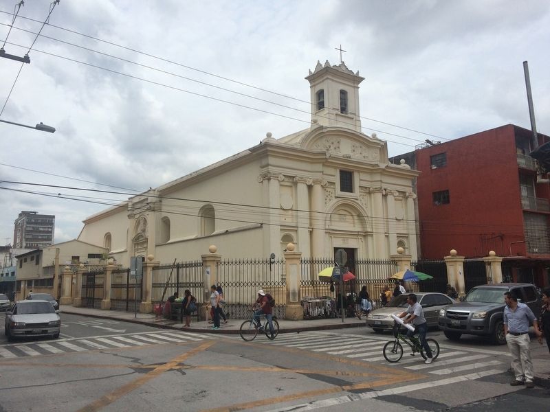 First Cathedral in Guatemala City Marker. Click for full size. First Cathedral in Guatemala City Marker image. Click for full size.