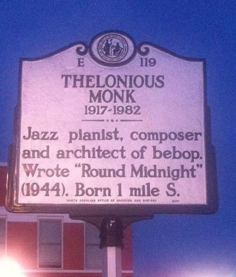 Thelonious Monk Marker image. Click for full size.