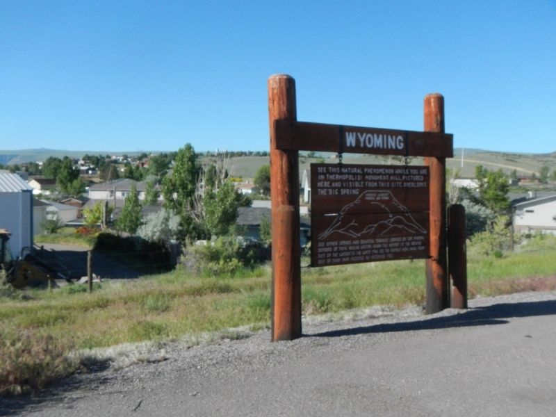 World's Largest Mineral Hot Springs Marker image. Click for full size.