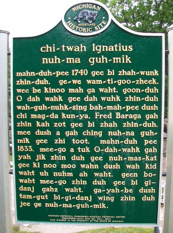 chi-twah Ignatius nuh-ma guh-mik Marker (Side B) image. Click for full size.