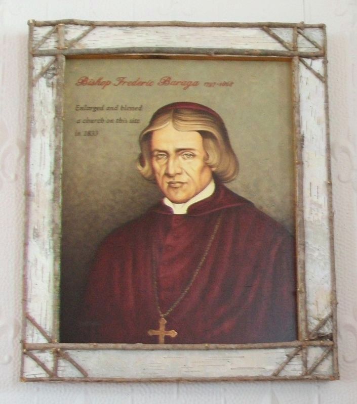 Bishop Baraga Painting Inside St. Ignatius of Loyola Church. Click for full size. Bishop Baraga Painting Inside St. Ignatius of Loyola Church image. Click for full size.