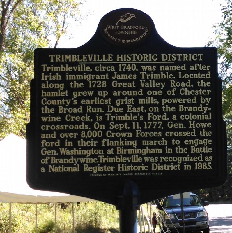 Trimbleville Historic District Marker image. Click for full size.
