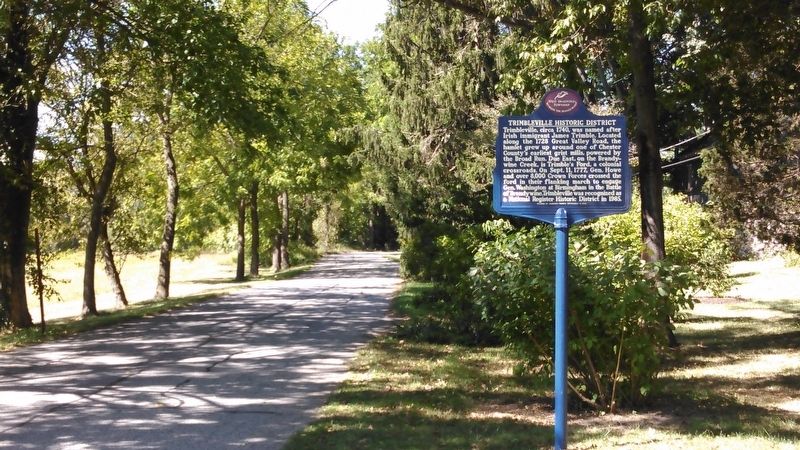 Trimbleville Historic District Marker Roadside. Click for full size. Trimbleville Historic District Marker Roadside image. Click for full size.