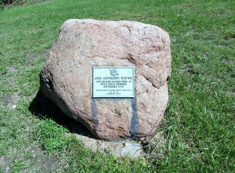 Gen. Anthony Wayne Marker. Click for full size. Gen. Anthony Wayne Marker image. Click for full size.