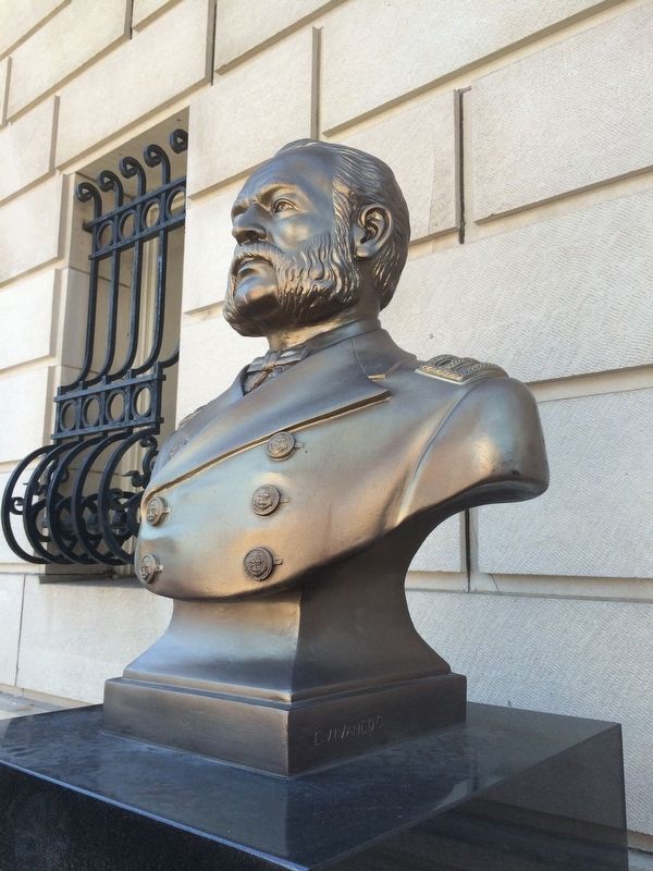 Admiral Miguel Grau, by Camulfo Vivanco. Click for full size. Admiral Miguel Grau, by Camulfo Vivanco image. Click for full size.