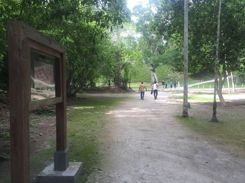 East Plaza at Tikal Marker. Click for full size. East Plaza at Tikal Marker image. Click for full size.