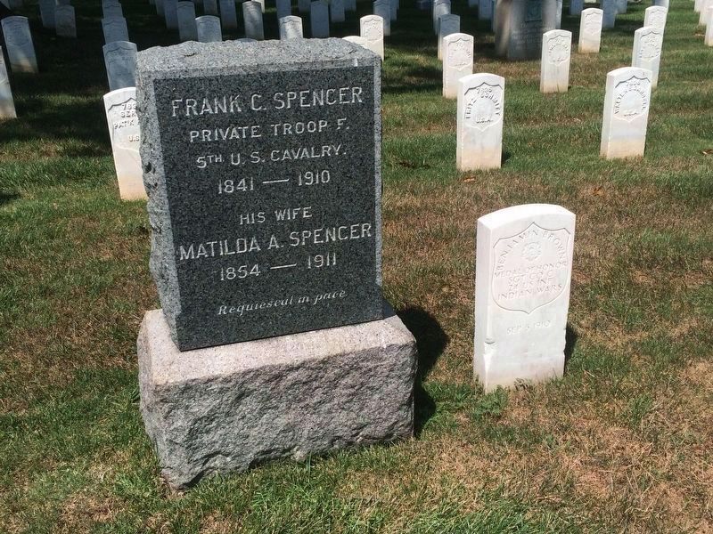 Medal of Honor grave marker for Sgt. Benjamin Brown, Section K, Site 7519 image. Click for full size.