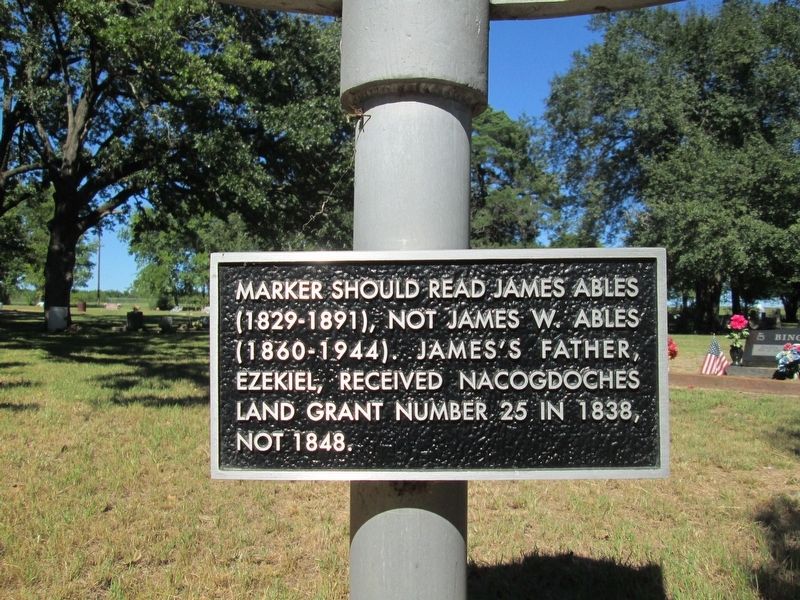 Ables Springs Marker. Click for full size. Ables Springs Marker image. Click for full size.