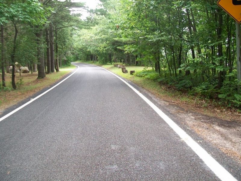 Looking South on M-119 from Area Of The Old Council Tree Marker image. Click for full size.