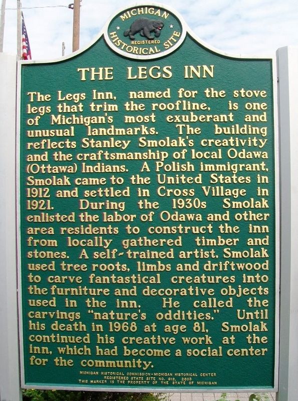The Legs Inn Marker (Side A) image. Click for full size.