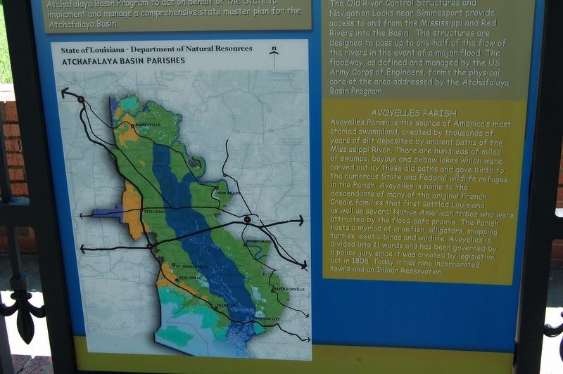Louisiana's Atchafalaya Basin Marker. Click for full size. Louisiana's Atchafalaya Basin Marker image. Click for full size.