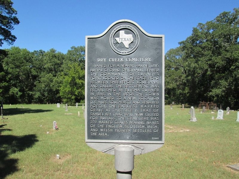Dry Creek Cemetery Marker image. Click for full size.