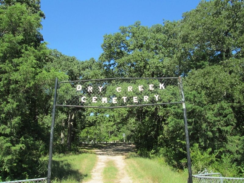 Dry Creek Cemetery Entrance image. Click for full size.