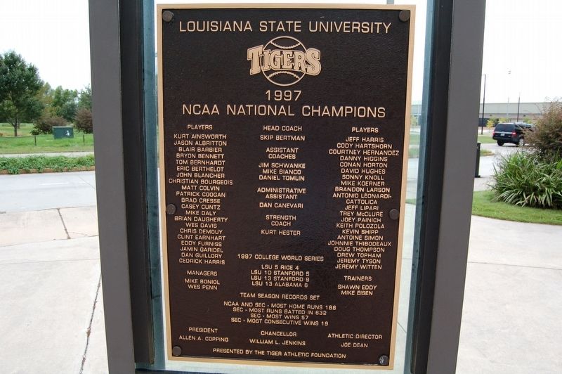 1997 National Champions Marker image. Click for full size.