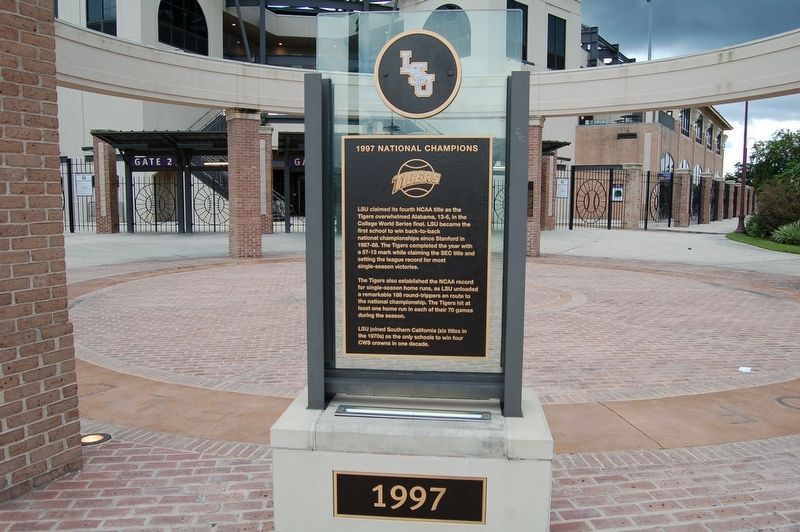 1997 National Champions Marker image. Click for full size.