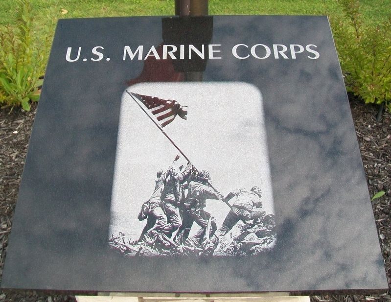 Veterans Memorial U.S. Marine Corps Marker. Click for full size. Veterans Memorial U.S. Marine Corps Marker image. Click for full size.