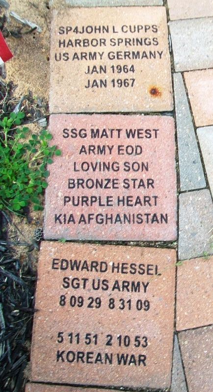 Veterans Memorial Representative Veteran Pavers. Click for full size. Veterans Memorial Representative Veteran Pavers image. Click for full size.