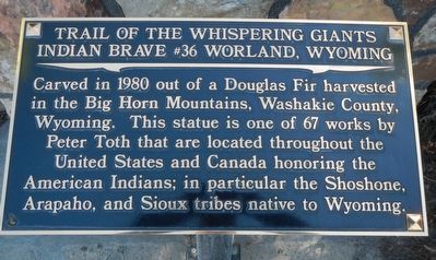 Trail of the Whispering Giants Marker image. Click for full size.
