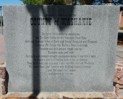 County of Washakie Marker image. Click for full size.