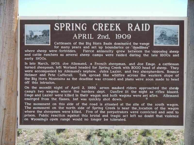 Spring Creek Raid Marker image. Click for full size.