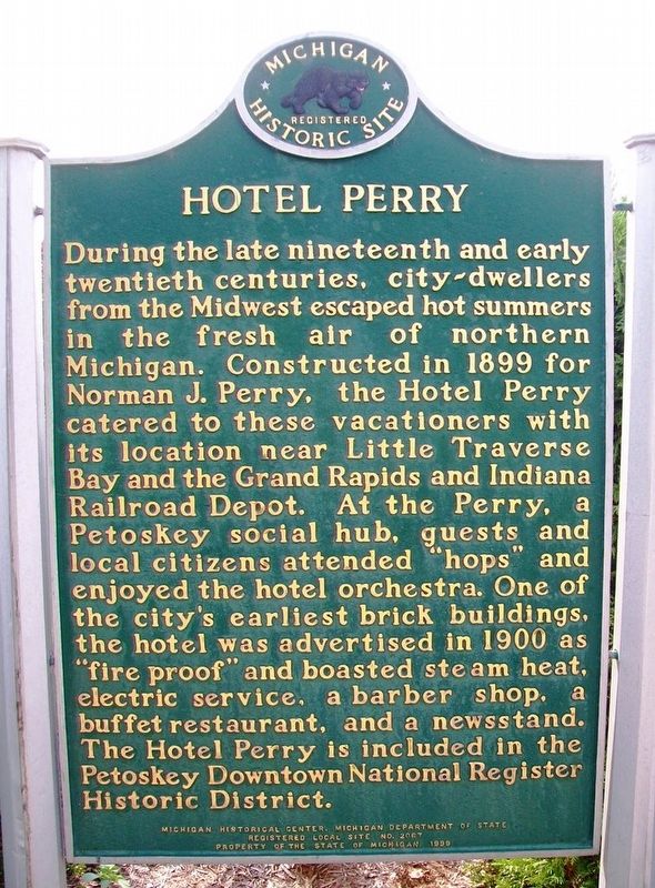 Hotel Perry Marker image. Click for full size.