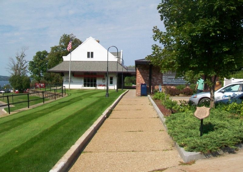 Grand Rapids and Indiana Railroad Station and Marker. Click for full size. Grand Rapids and Indiana Railroad Station and Marker image. Click for full size.