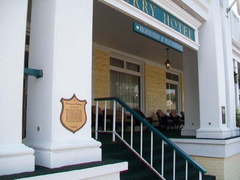 The Perry Hotel and Marker. Click for full size. The Perry Hotel and Marker image. Click for full size.