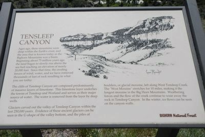 Tensleep Canyon Marker image. Click for full size.