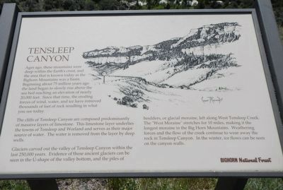 Tensleep Canyon Marker. Click for full size. Tensleep Canyon Marker image. Click for full size.