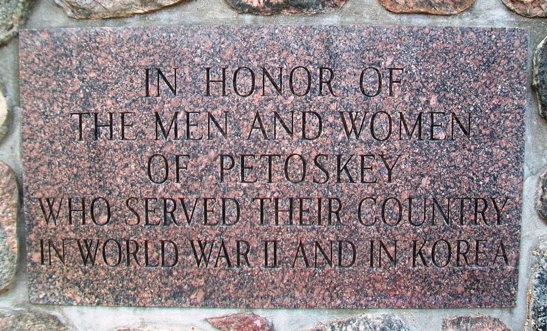 World War II and Korea Memorial Marker image. Click for full size.