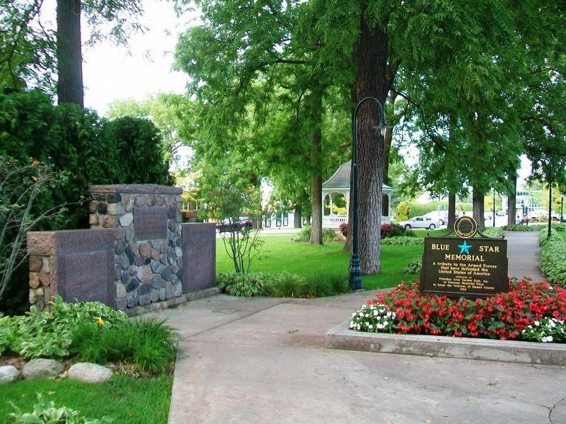 World War II and Korea Memorial image. Click for full size.