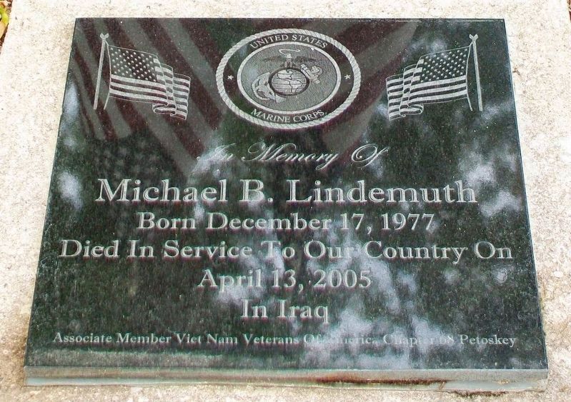 Michael B. Lindemuth Memorial Marker image. Click for full size.
