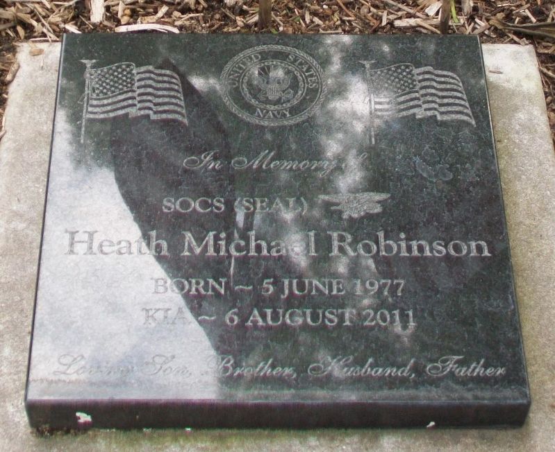 Heath Michael Robinson Memorial Marker image. Click for full size.