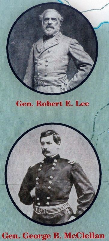 Gen. Robert E. Lee / Gen. George B. McClellan image. Click for full size.