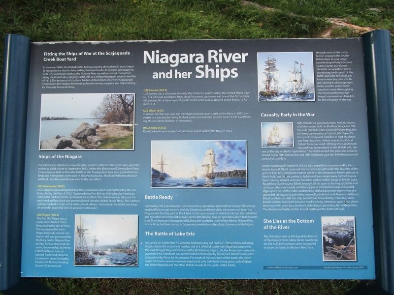 Niagara River and her Ships Marker image. Click for full size.