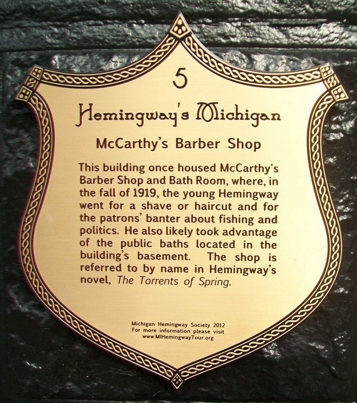 McCarthy's Barber Shop Marker image. Click for full size.