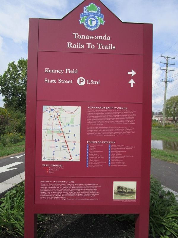 Tonawanda Rails to Trails Marker image. Click for full size.