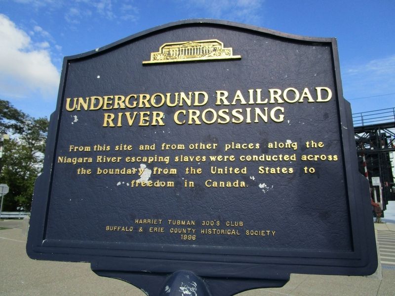 Underground Railroad River Crossing Marker. Click for full size. Underground Railroad River Crossing Marker image. Click for full size.