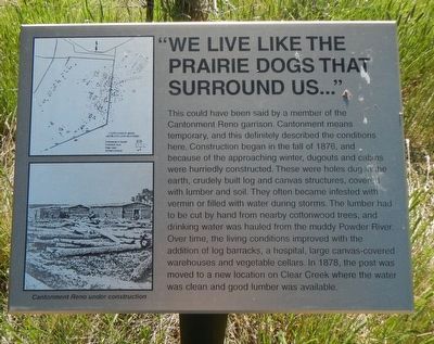 “We live like the prairie dogs that surround us” Marker image. Click for full size.