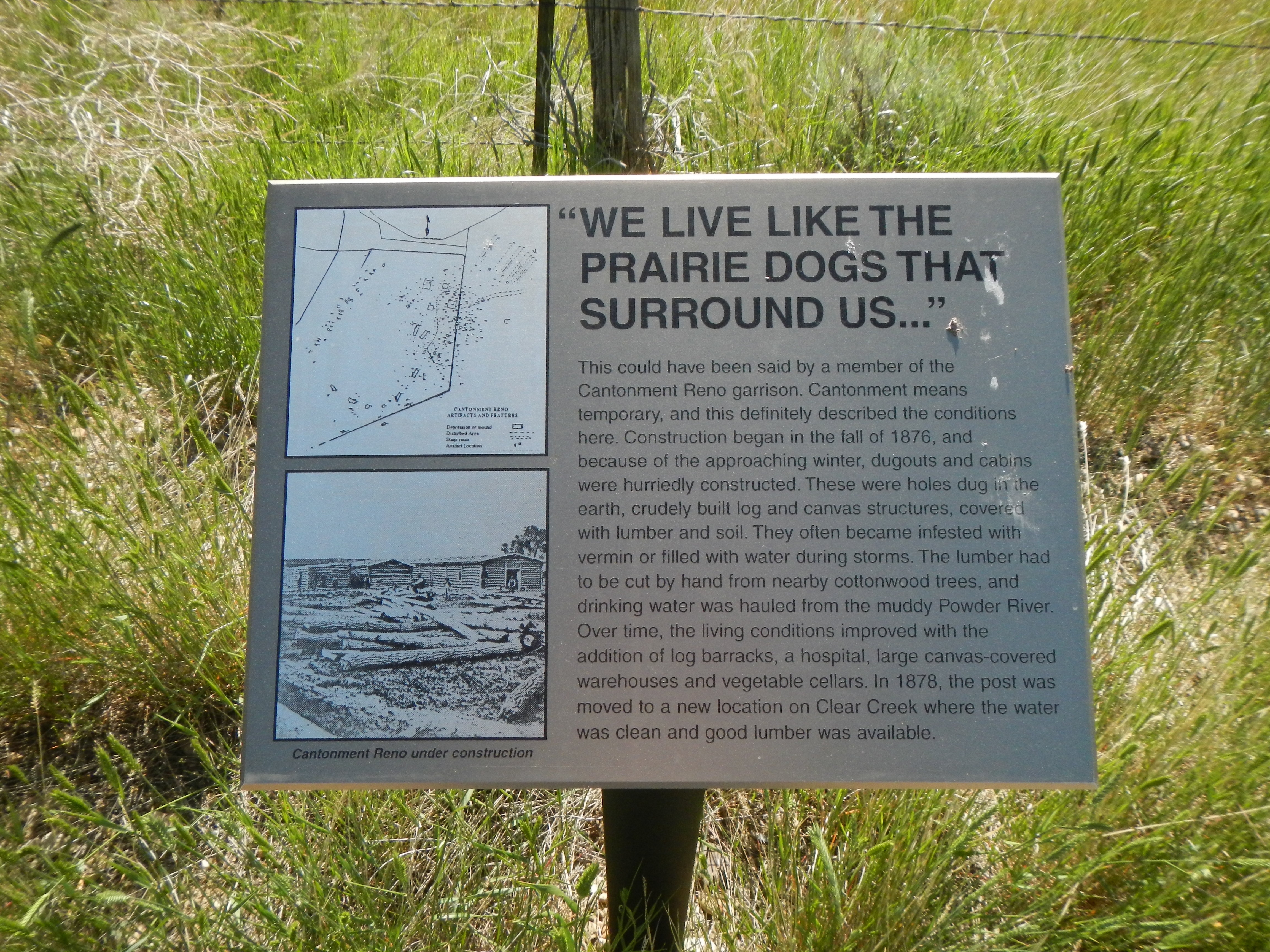 “We live like the prairie dogs that surround us…” Marker