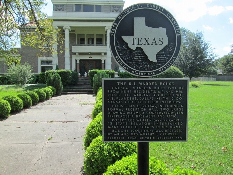 The R. L. Warren House Marker. Click for full size. The R. L. Warren House Marker image. Click for full size.