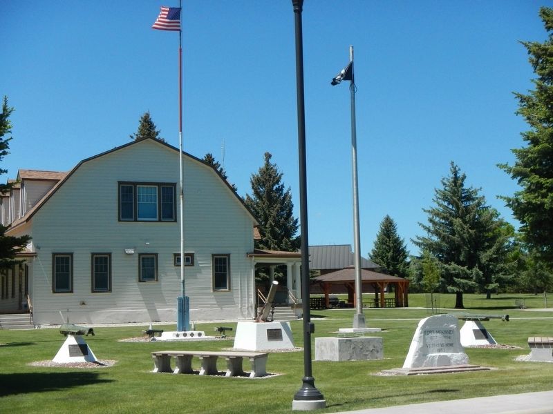 Veteran's Home of Wyoming and Memorial Markers. Click for full size. Veteran's Home of Wyoming and Memorial Markers image. Click for full size.