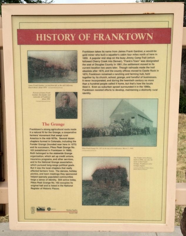 History of Franktown (Panel 2) image. Click for full size.