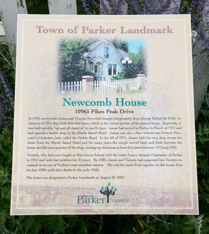 Newcomb House Marker image. Click for full size.