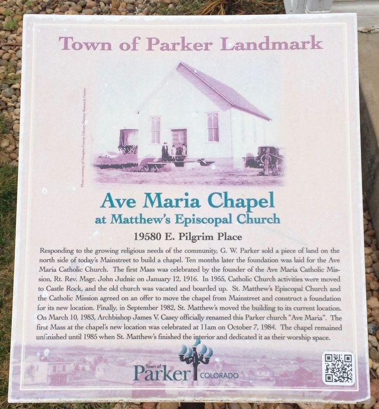 Ave Maria Chapel Marker image. Click for full size.